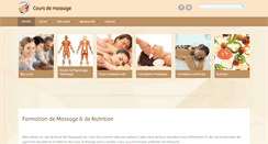 Desktop Screenshot of cours-de-massage.ch